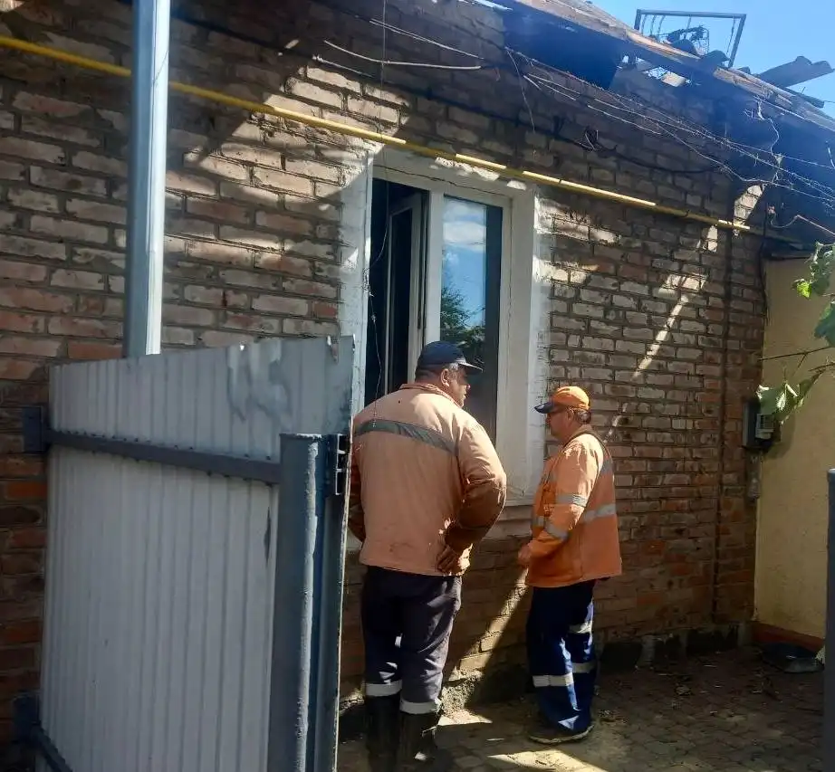 Наслідки обстрілу 14 серпня у Знам'янці