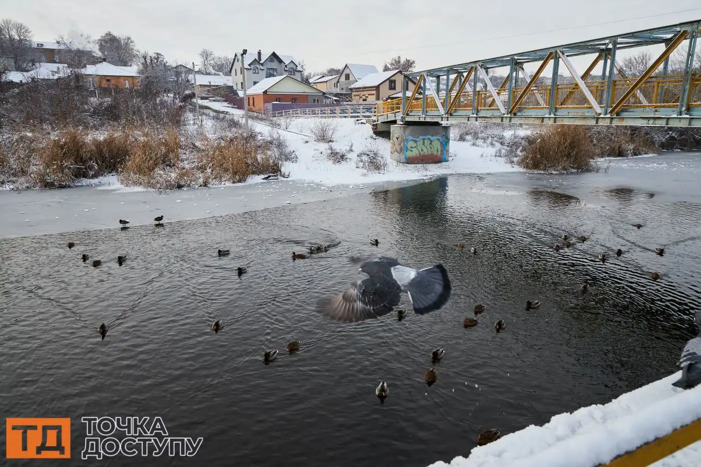 Зима у Кропивницькому на фото виглядає затишною та спокійною.