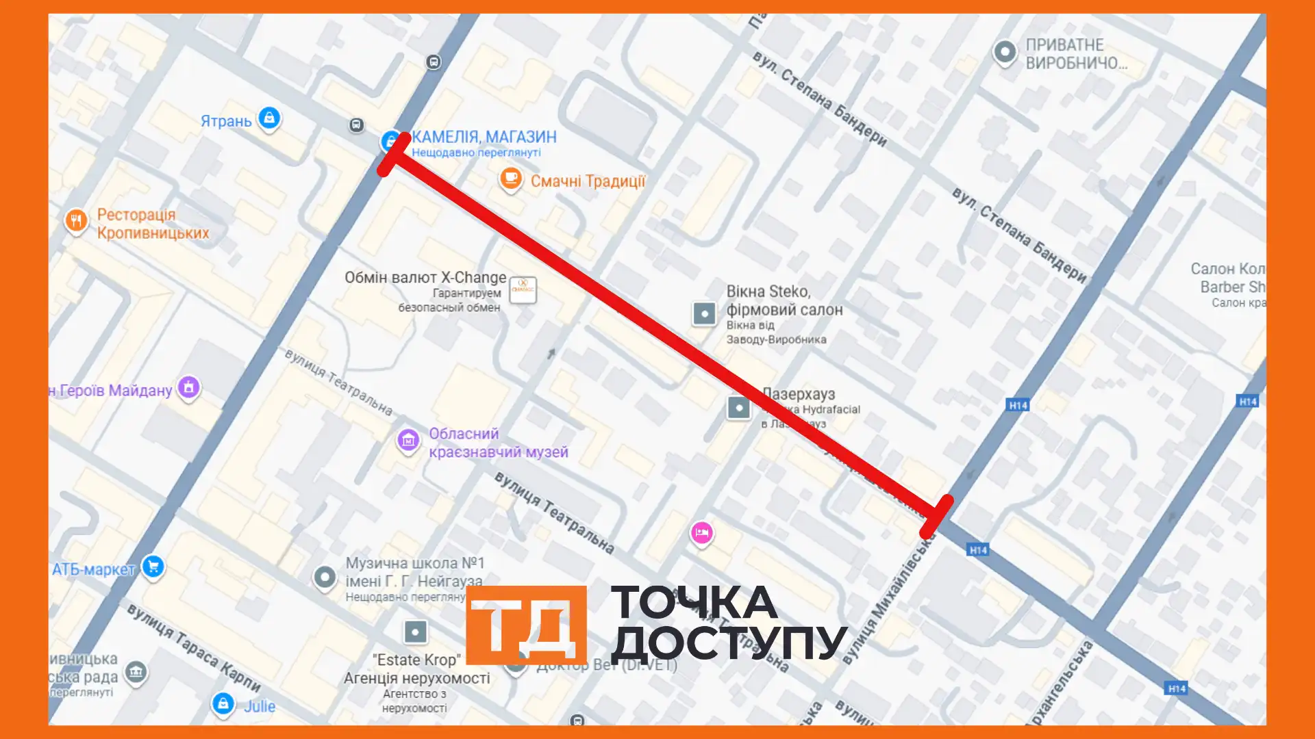 Ділянка, де відбуватиметься ремонт