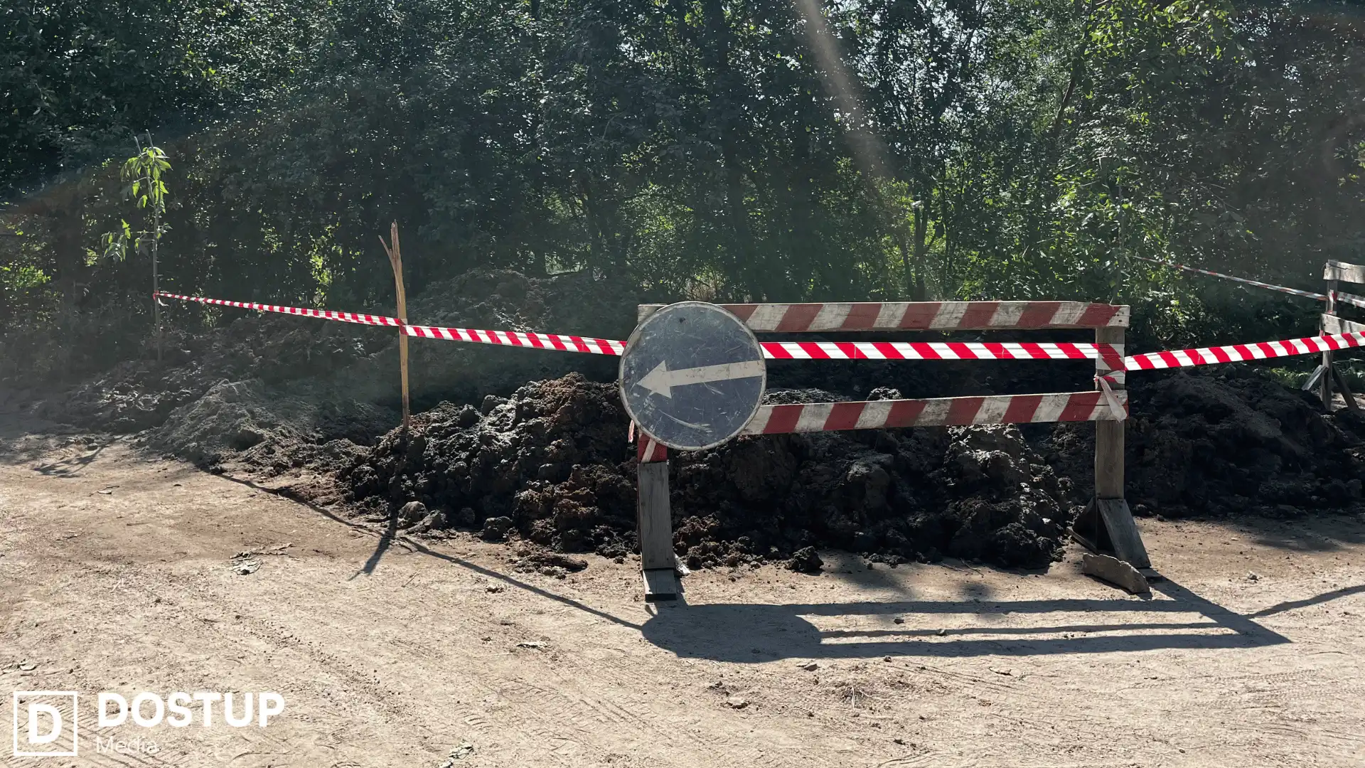 Порив на Кущівці, через який стався зсув грунту і зруйнувало гараж