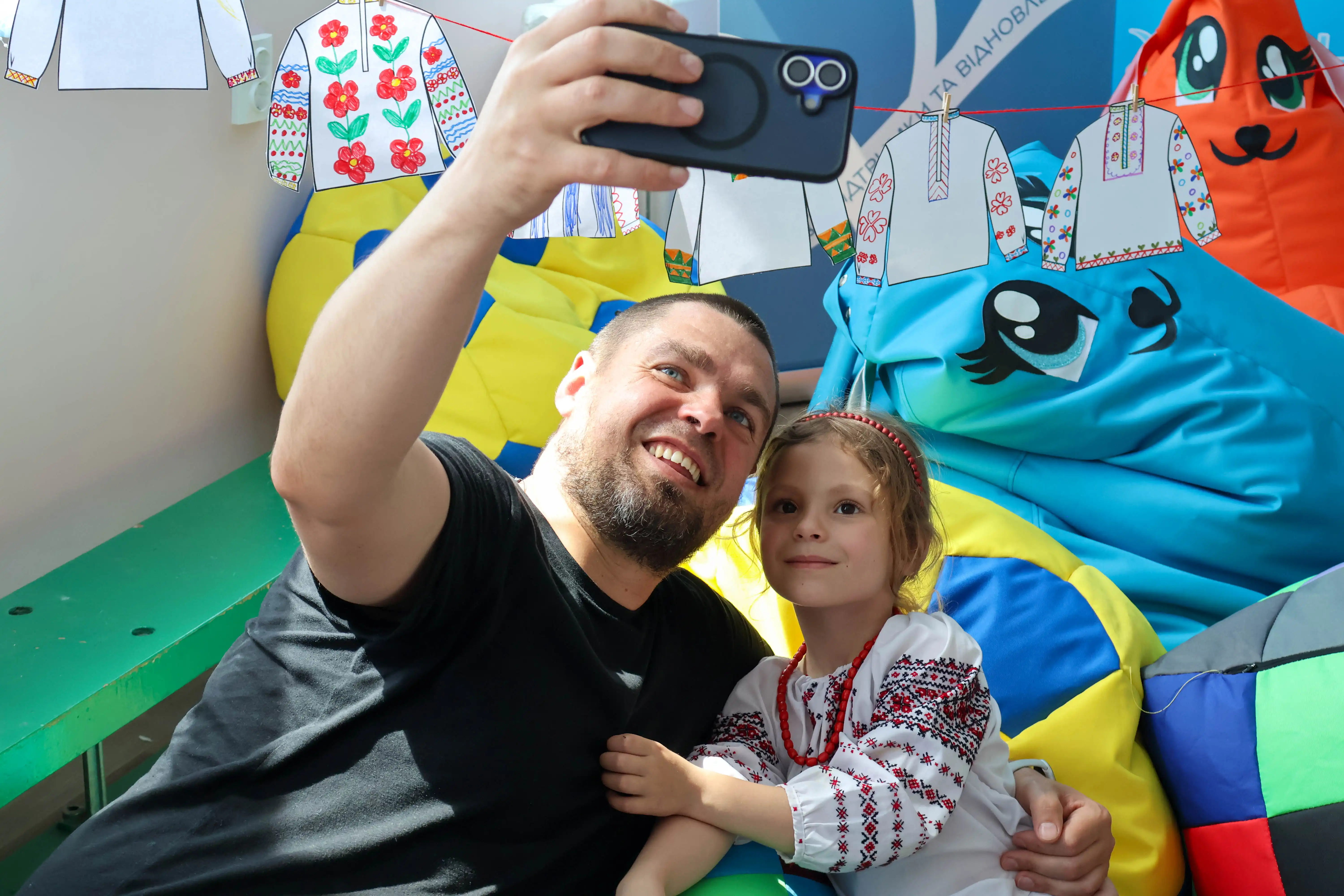 Батько Роман із донькою Анною
