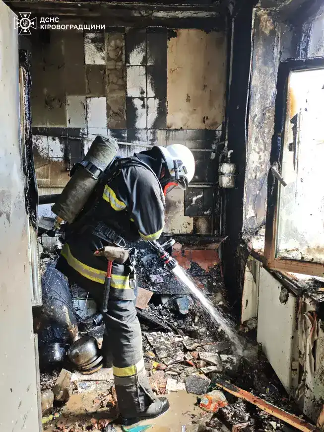 пожежа у квартирі в Світловодську 2 травня