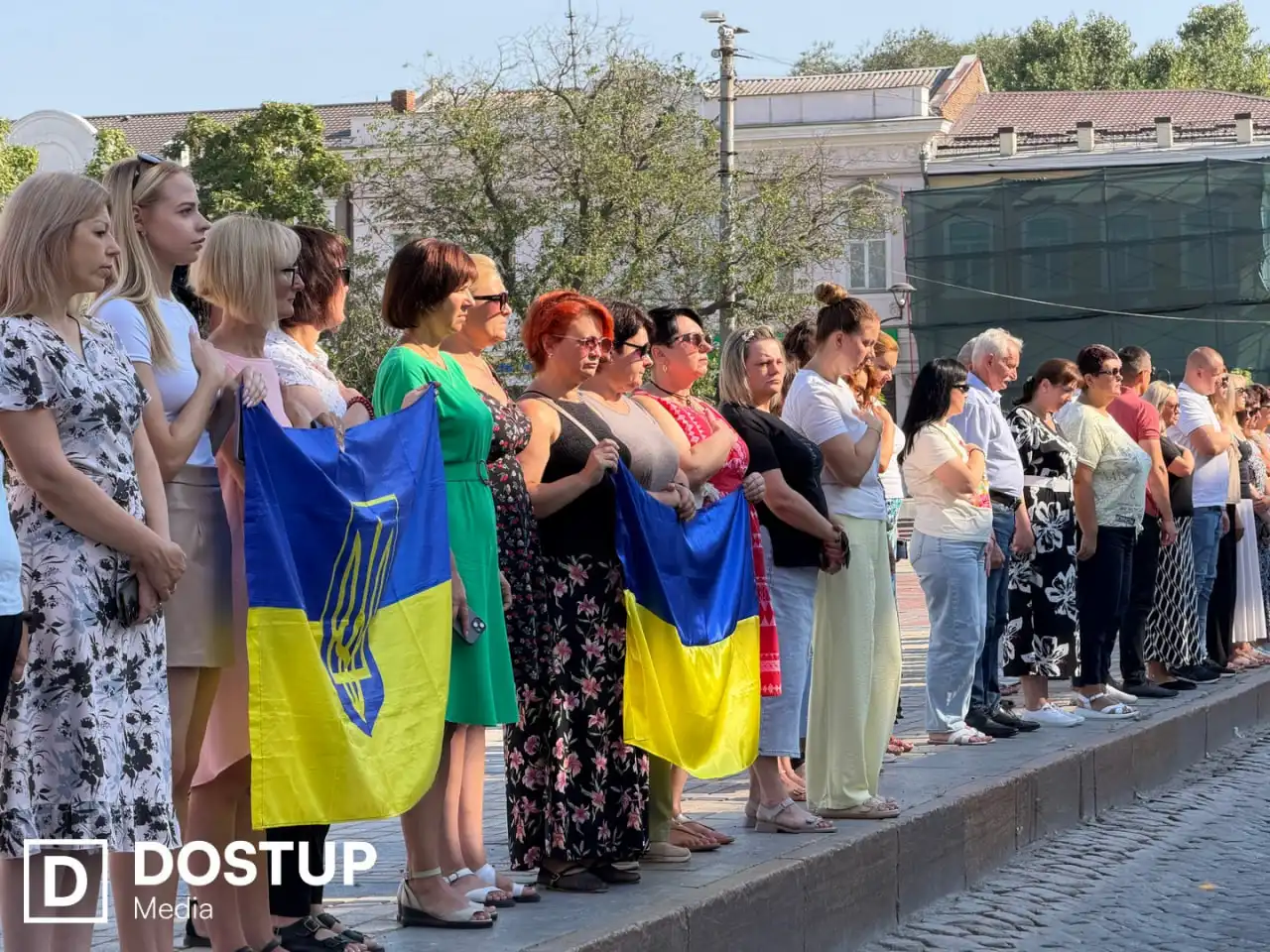 Прощання з військовими у центрі Кропивницького