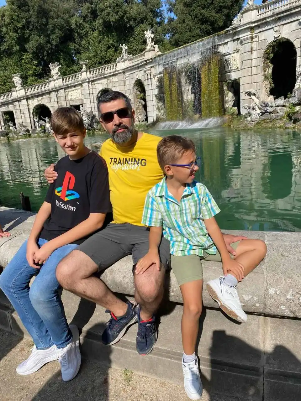 боєць з сім'єю