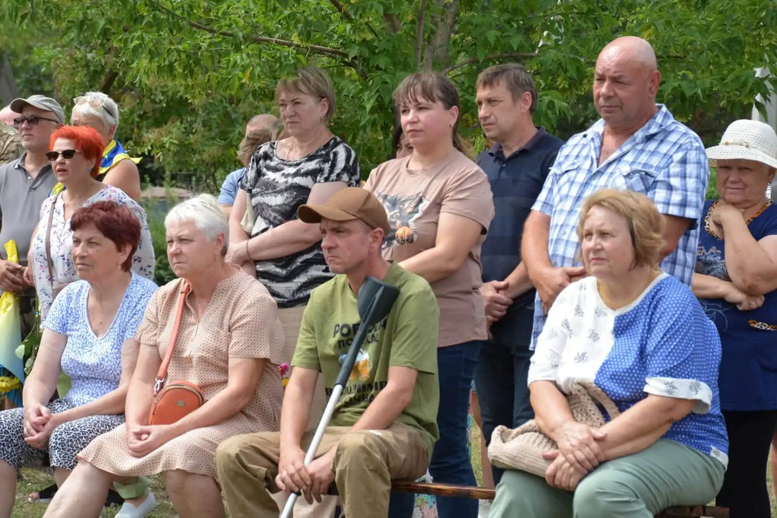 Як відкривали "Стелу пам’яті дoбрoвoльців" у Приютівці